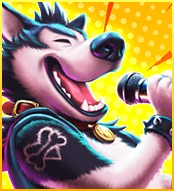 RG電子搖滾派對老虎機-一般符號 主唱狼